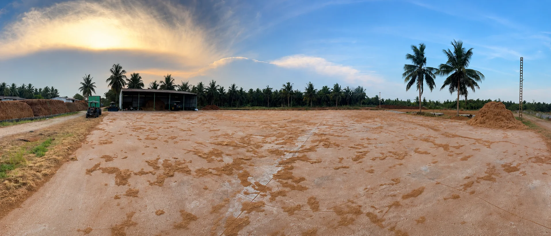 Panoramic view of MUM Coir Industry factory